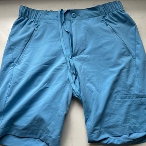 Five Four Mens 32 Modern Fit Shorts Blue Stretch Hiking Walking Sport